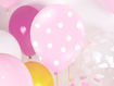 Picture of LATEX BALLOONS POLKA DOT PASTEL PINK 11 INCH - 6 PACK